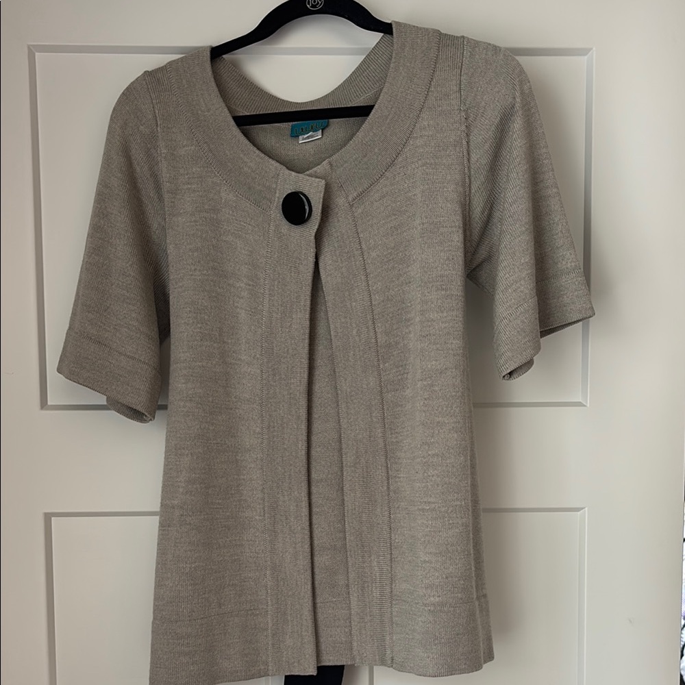 Uluru Gray Wool Cardigan
